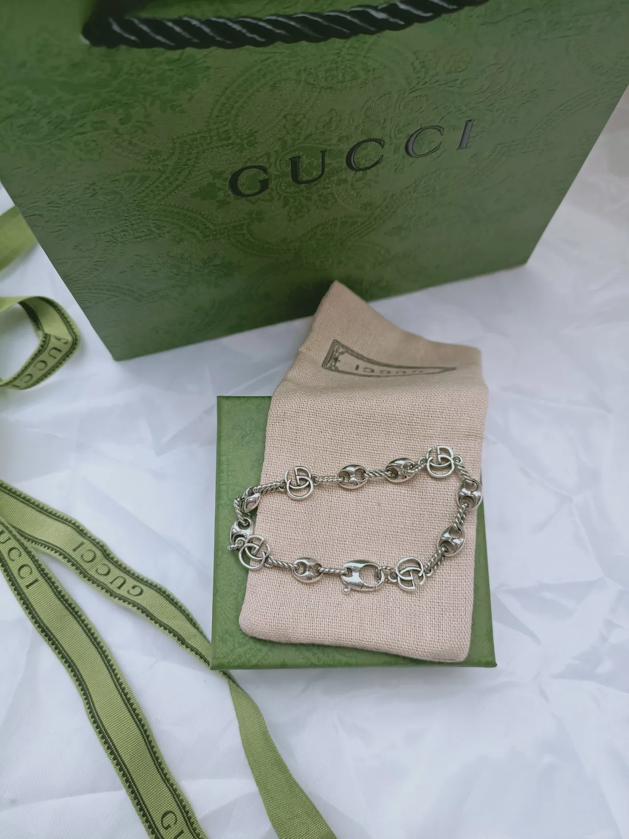 Gucci Ophidia Interlocking G and Horsebit Bracelet 5