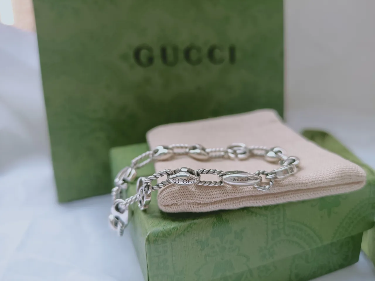 Gucci Ophidia Interlocking G and Horsebit Bracelet 6