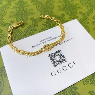 Gucci Ophidia Interlocking G Gold-Tone pulsera de cadena