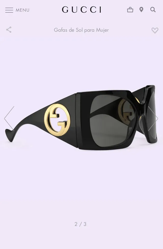 Gucci Oversized Geometric Square Black Frame Gray-Green Gradient Sunglasses 9