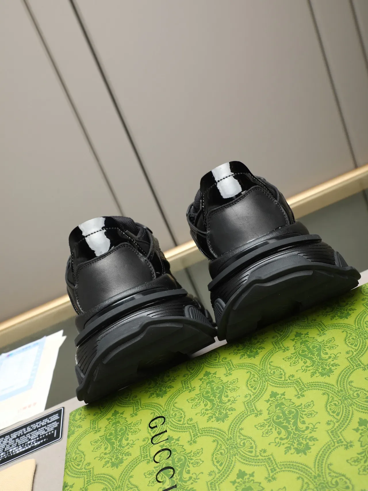 Gucci Screener Black Chunky Sneakers 3