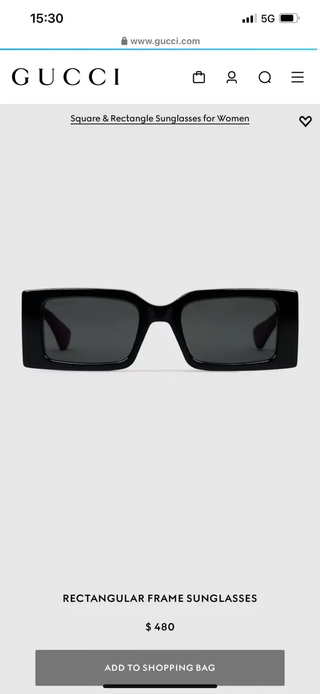 Gucci Screener Lunettes de soleil Marron Écaille de tortue Rayures Web 6
