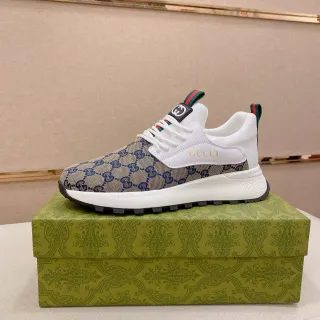Gucci Screener GG Monogram Canvas White Lifestyle Sneakers