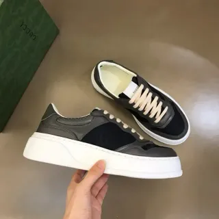 Gucci Screener Gray Black and White Lifestyle Sneakers