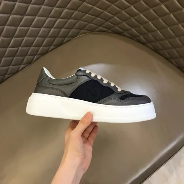 Gucci Screener Gray Black and White Lifestyle Sneakers 2