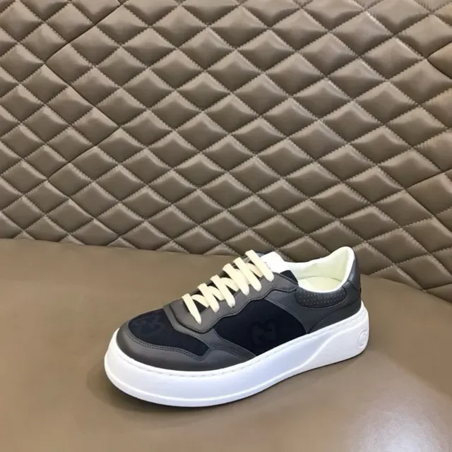 Gucci Screener Gray Black and White Lifestyle Sneakers 6