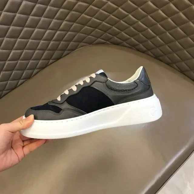 Gucci Screener Gray Black and White Lifestyle Sneakers 7
