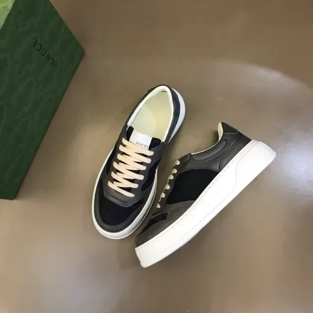 Gucci Screener Gray Black and White Lifestyle Sneakers 8