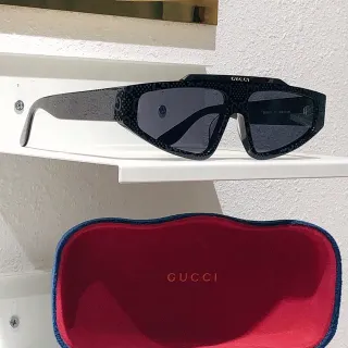Gucci Screener Monogram Black Gradient Lens Sunglasses
