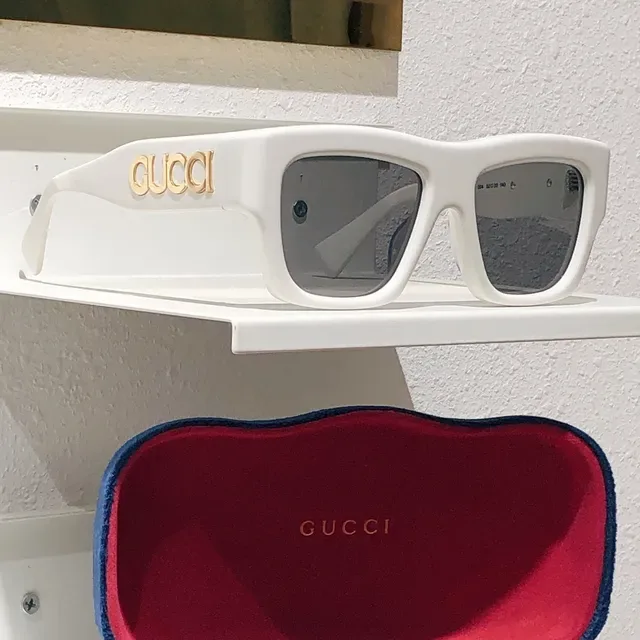 Gucci Screener Orange Bold Rectangular Sunglasses 6