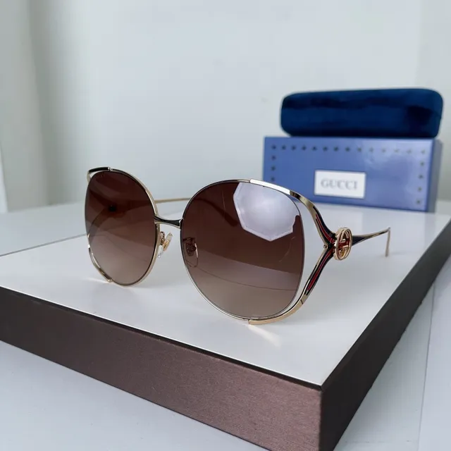 Gucci Screener Oversized Round Gradient Pink Sunglasses 6