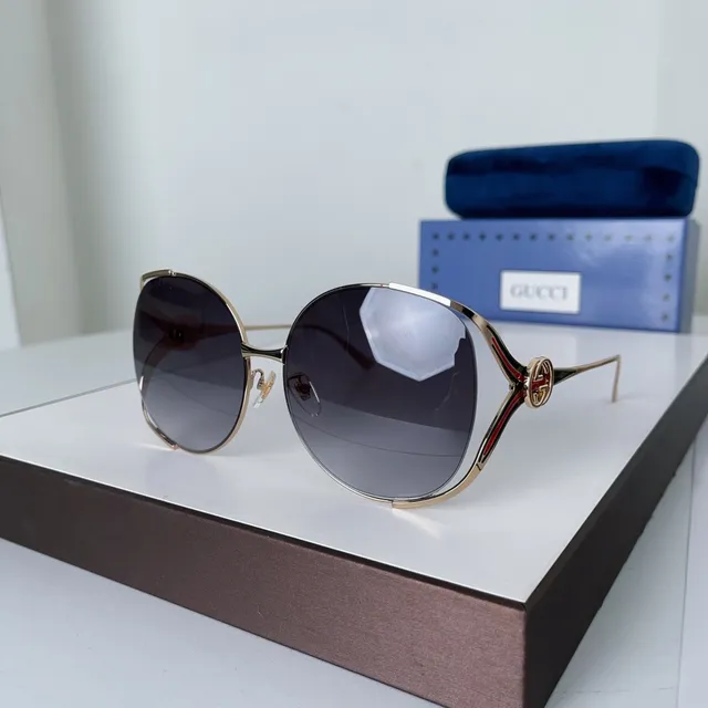 Gucci Screener Oversized Round Gradient Pink Sunglasses 9