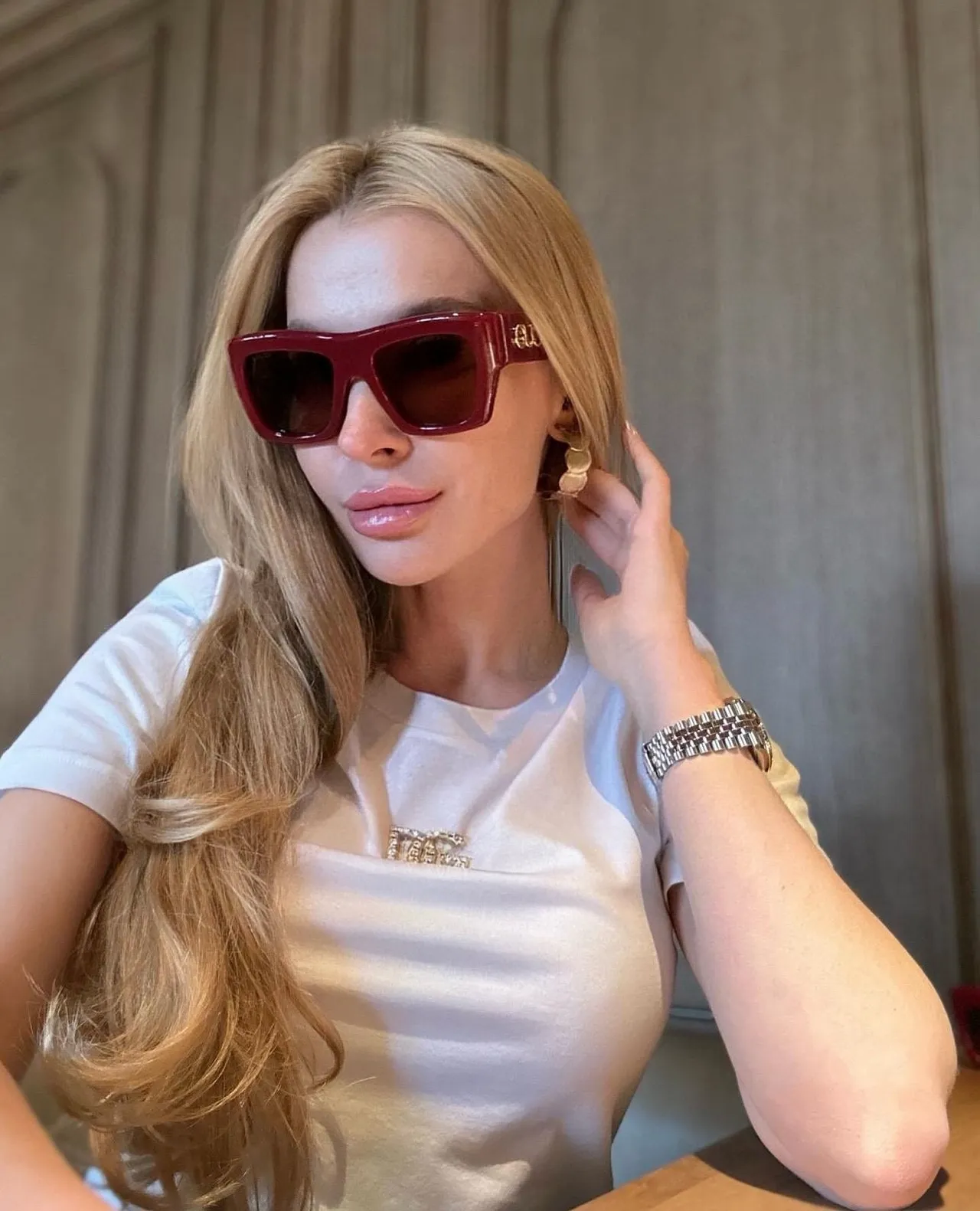 Gucci Screener Oversized Square Acetate Sunglasses 3