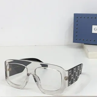 Gucci Screener Oversized Transparent Acetate Optical Glasses