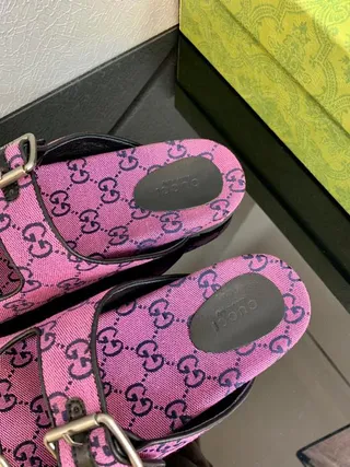 Gucci Screener Pink GG Monogram Slide Slippers 3