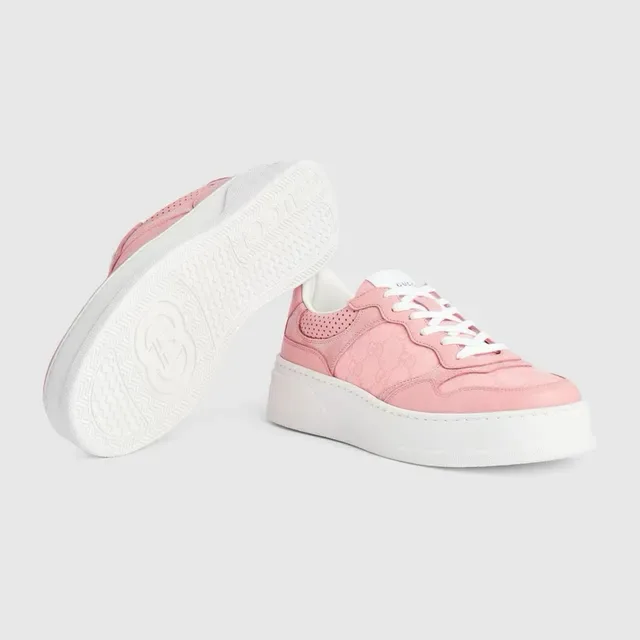 Gucci Screener Pink Monogram Lifestyle Sneakers 2