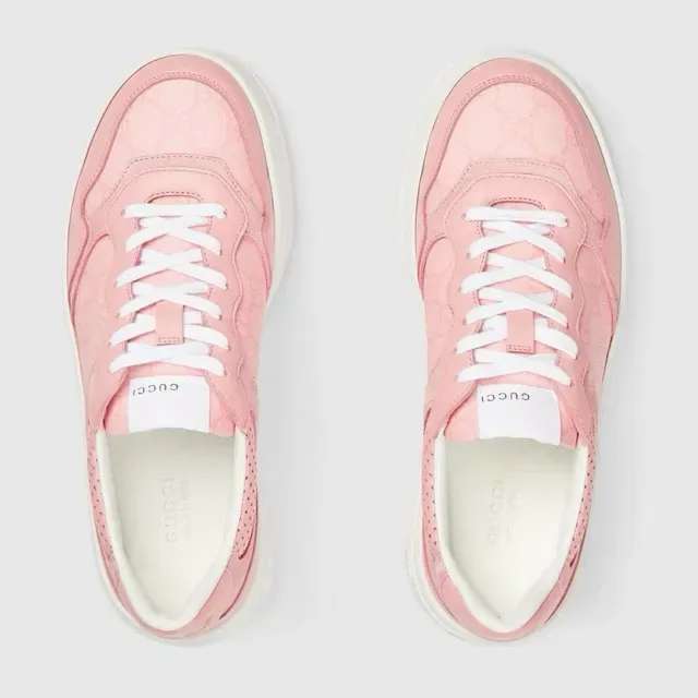 Gucci Screener Pink Monogram Lifestyle Sneakers 3