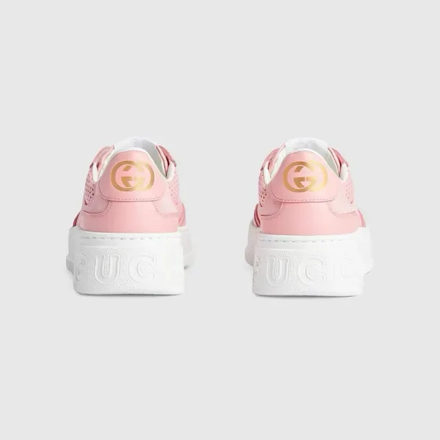 Gucci Screener Pink Monogram Lifestyle Sneakers 4