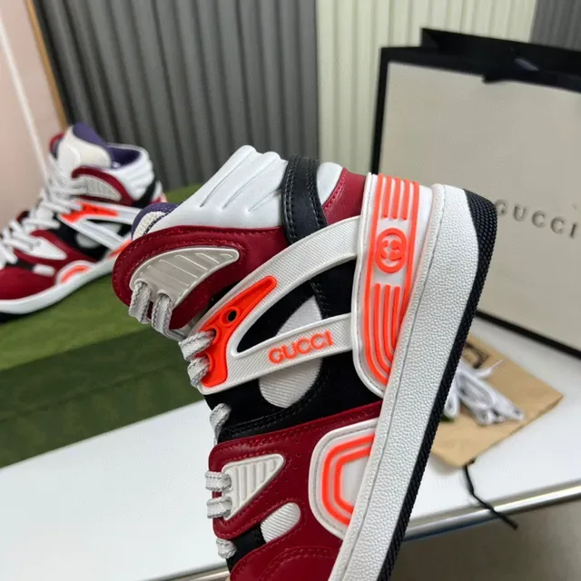 Gucci Screener Chaussures Lifestyle Rouge Blanc Orange Noir 4