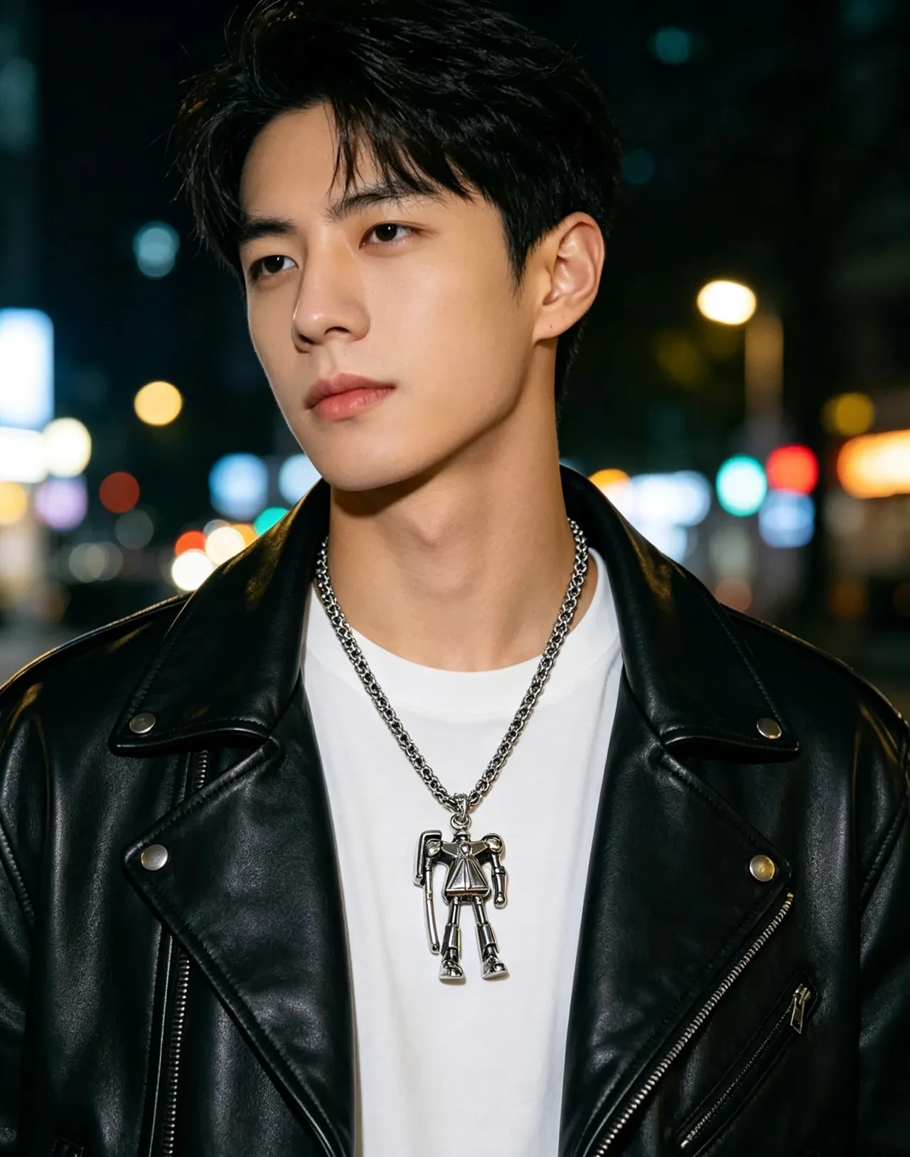 Collier avec pendentif de figurine articulée Gucci en argent 3