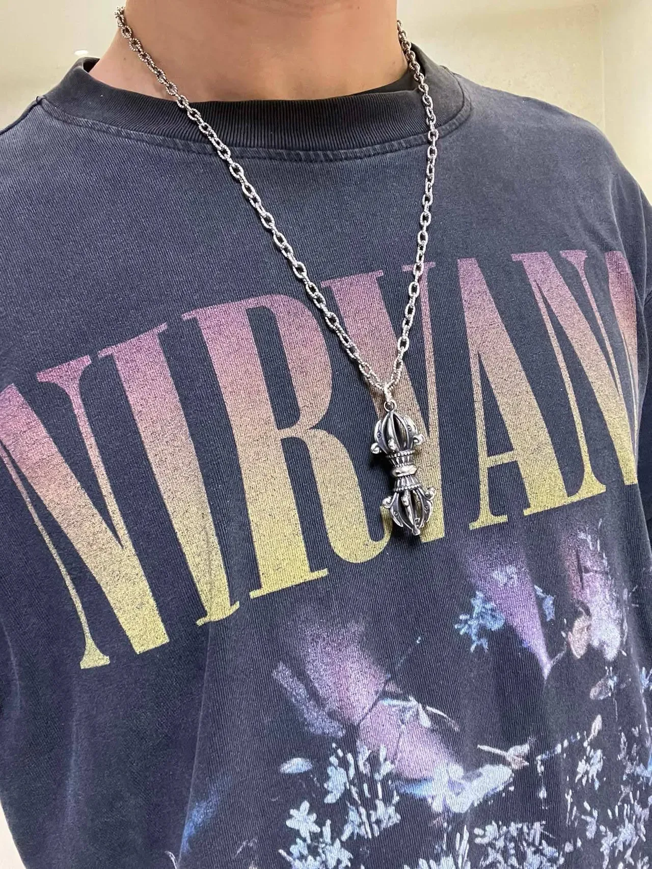 Gucci Silver Beaded Link Chain Necklace 5