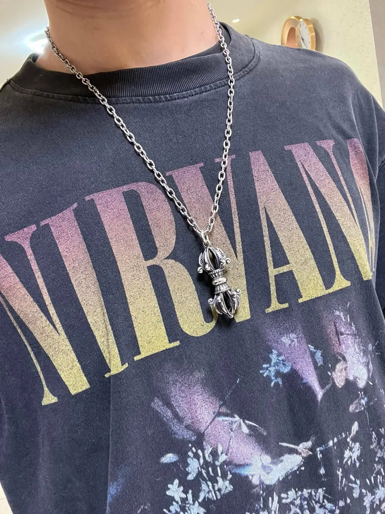 Gucci Silver Beaded Link Chain Necklace 8