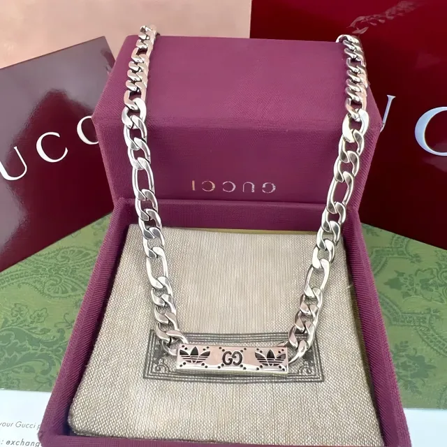 Gucci Silver Chunky Curb Chain Polished Necklace 7