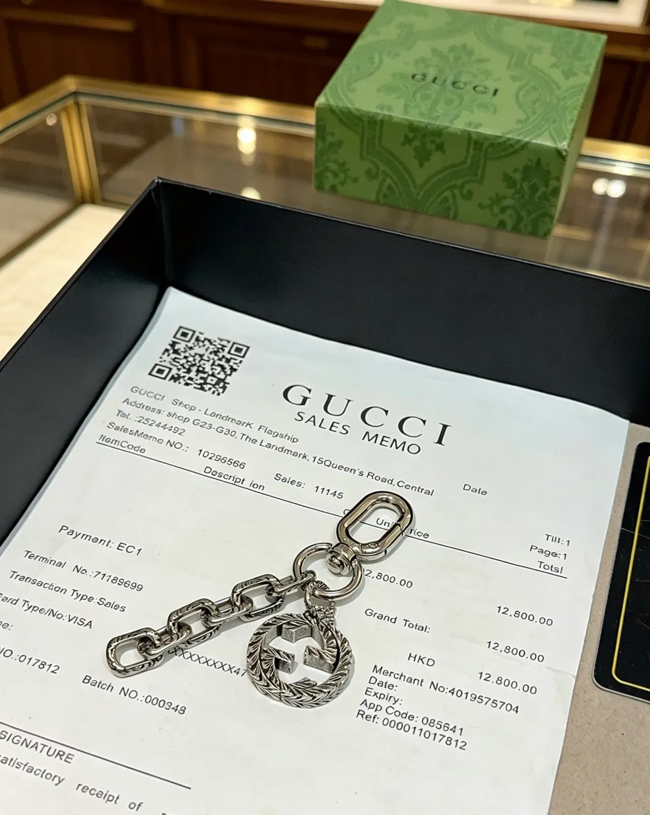 Gucci Silver Interlocking G Logo Rope-Textured Border Jewelry 7