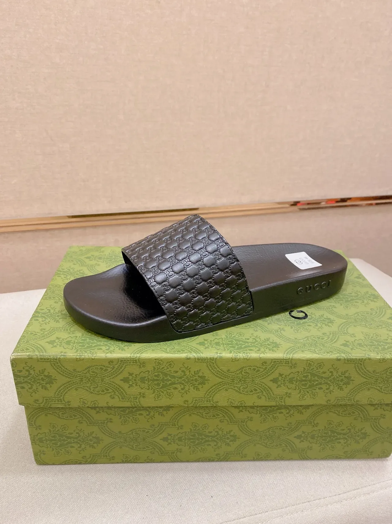 Gucci Slide GG Monogram Quilted Strap Slippers 7