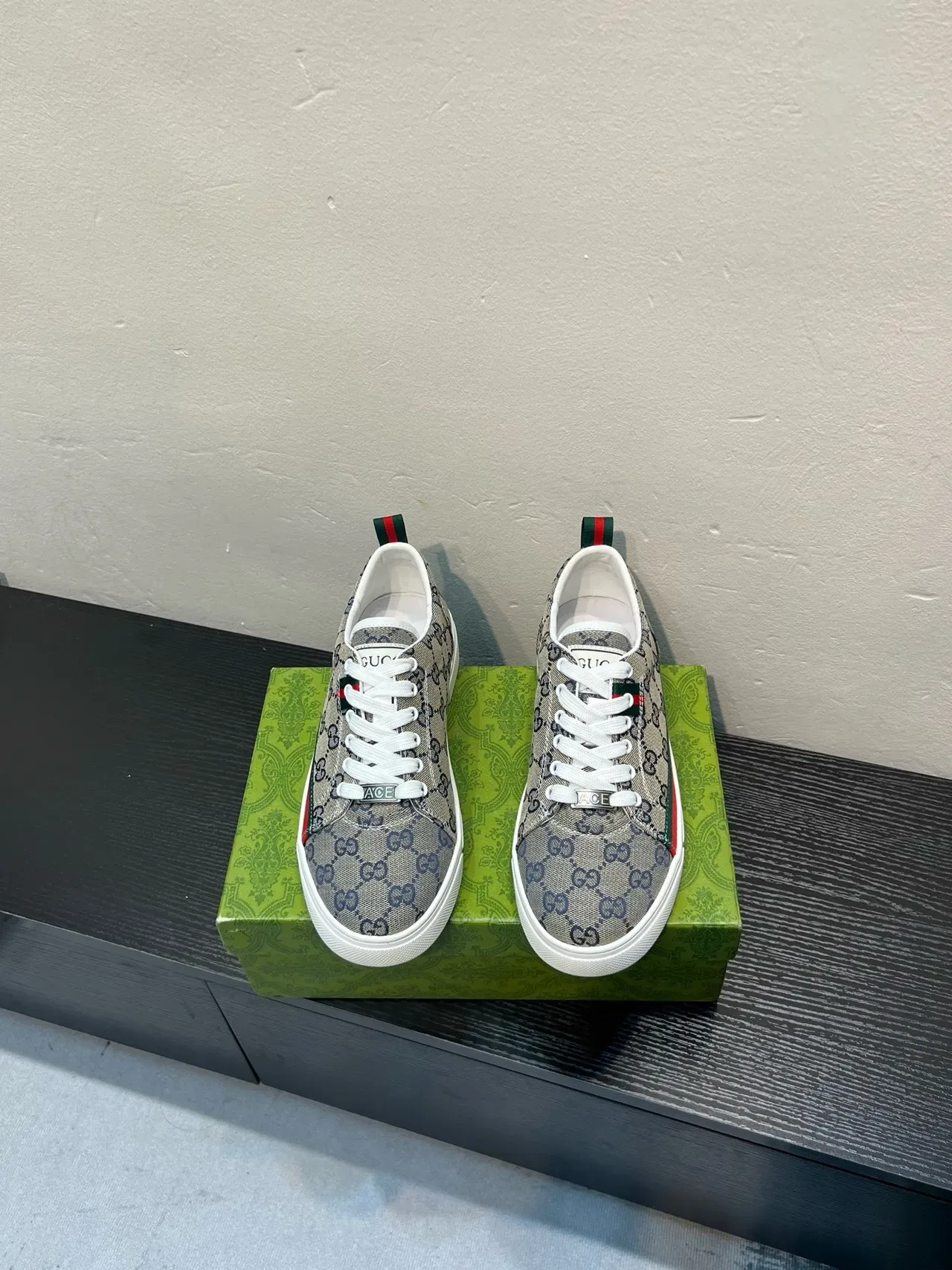 Gucci Tennis 1977 Beige GG Supreme Canvas Lifestyle Sneakers 2