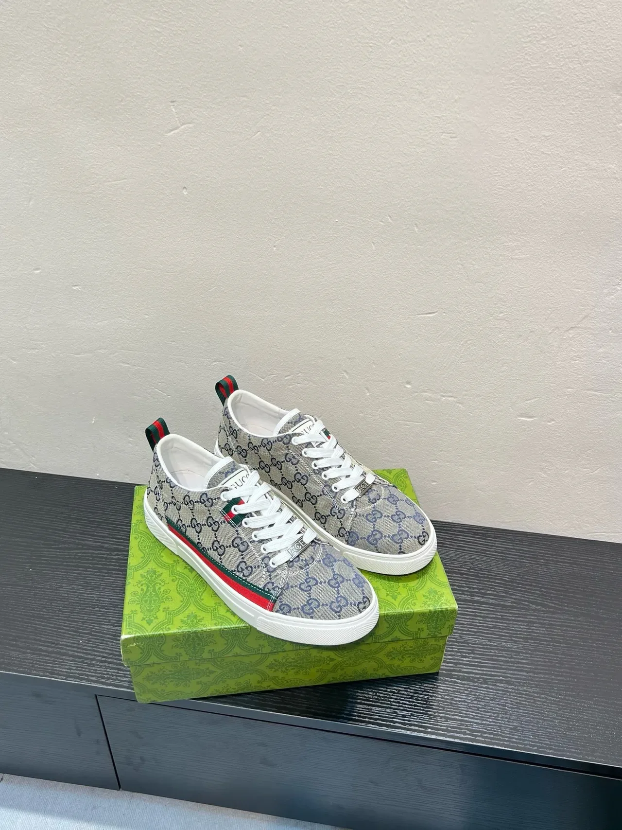 Gucci Tennis 1977 Beige GG Supreme Canvas Lifestyle Sneakers 5
