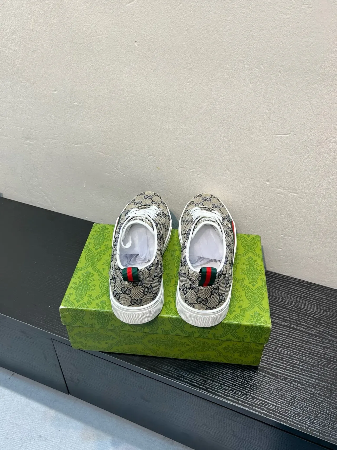 Gucci Tennis 1977 Beige GG Supreme Canvas Lifestyle Sneakers 6