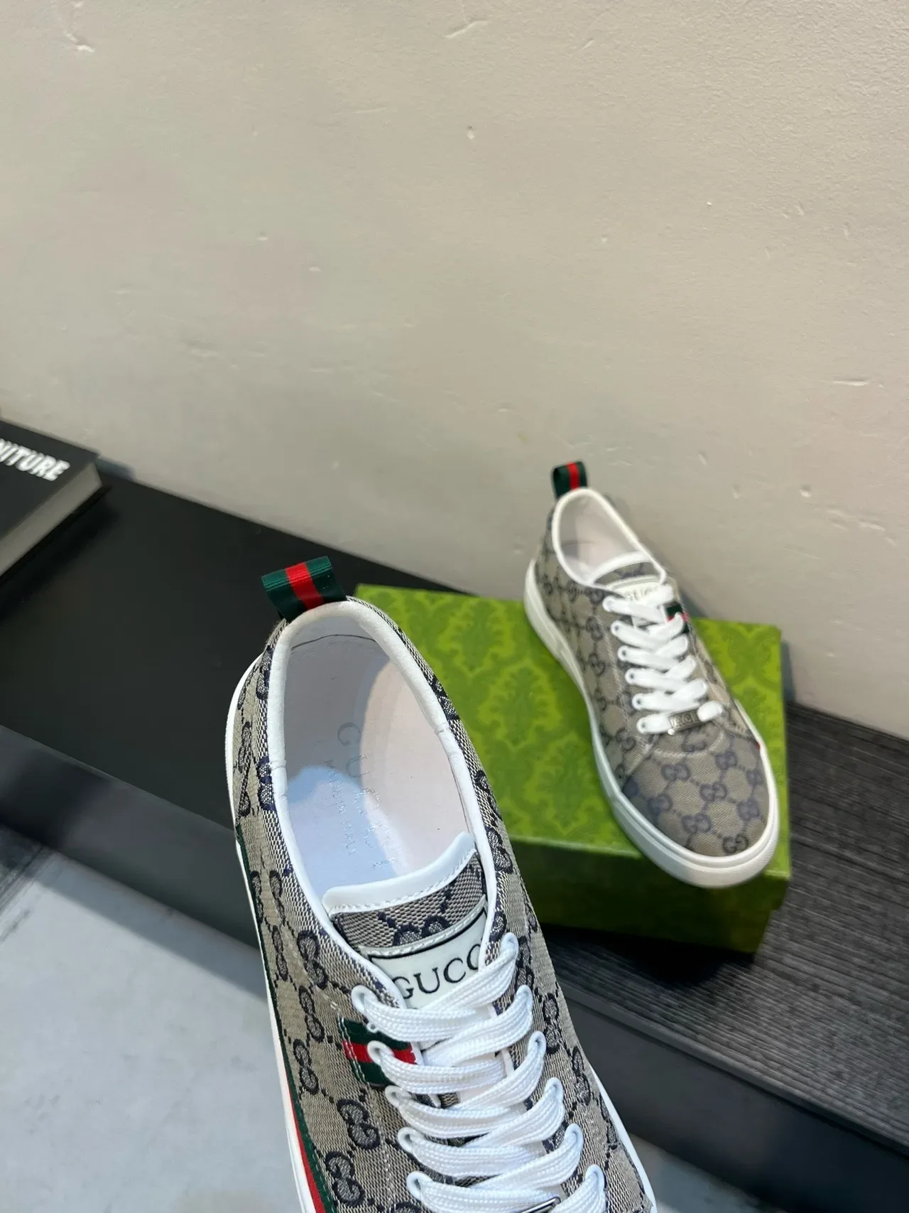 Gucci Tennis 1977 Beige GG Supreme Canvas Lifestyle Sneakers 7