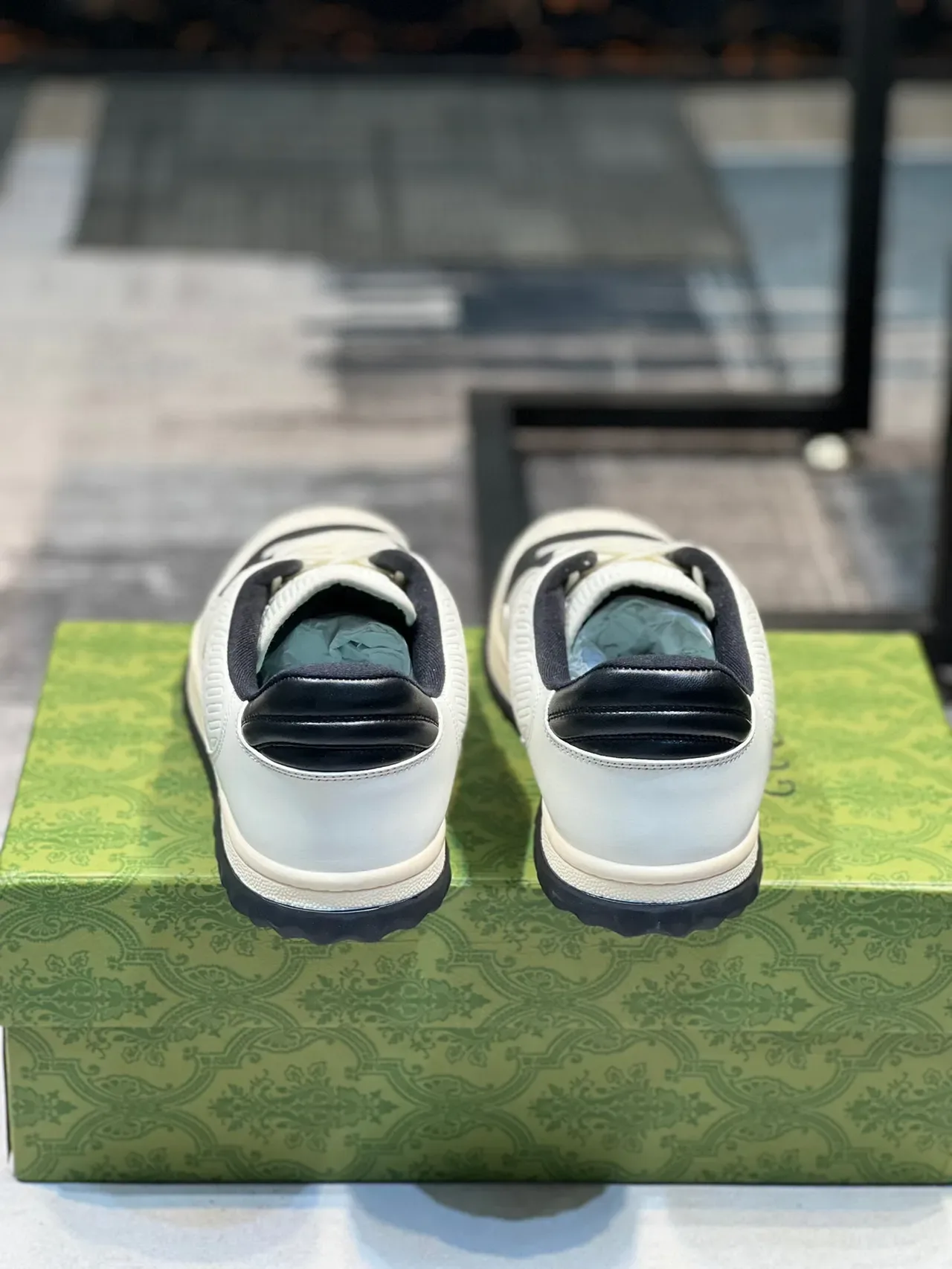 Gucci Tennis 1977 Off-White and Black Lifestyle Sneakers 2