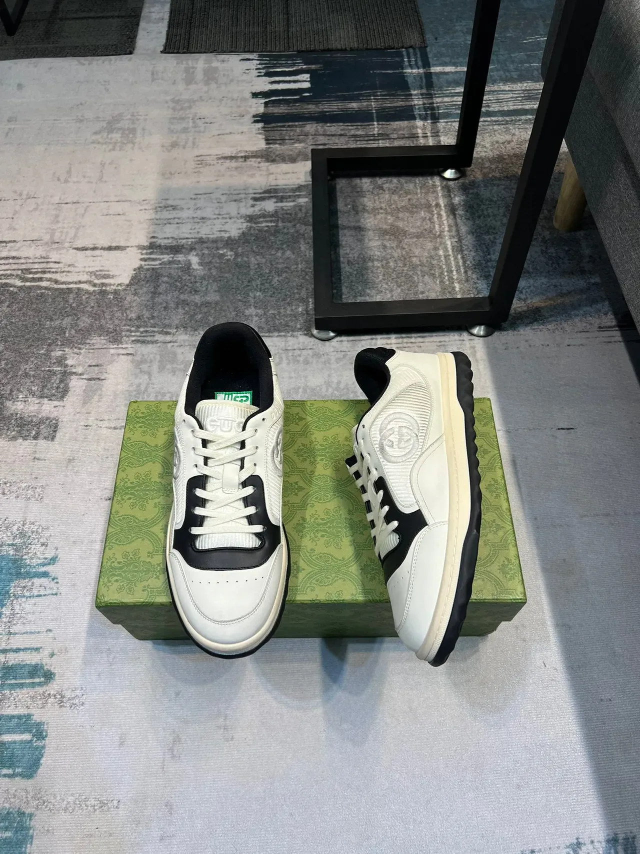 Gucci Tennis 1977 Off-White and Black Lifestyle Sneakers 4