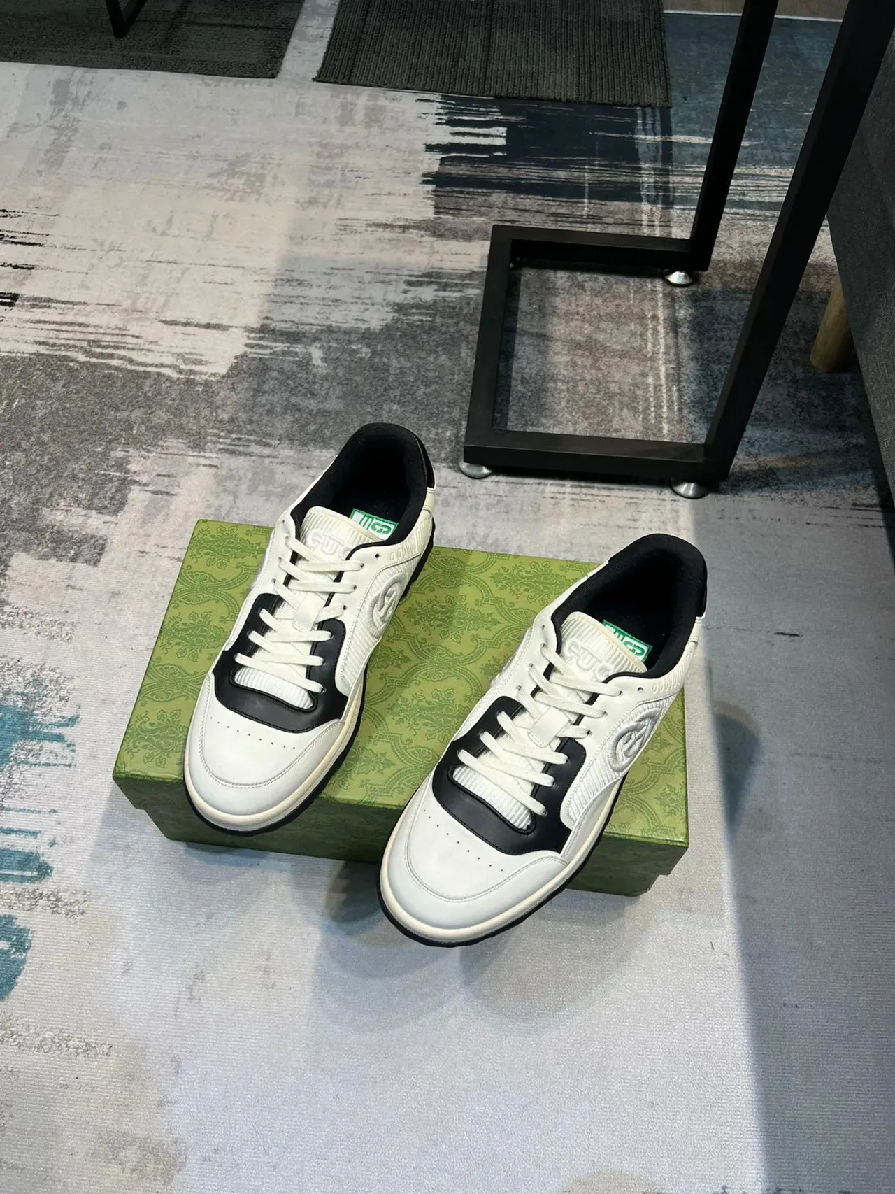 Gucci Tennis 1977 Off-White and Black Lifestyle Sneakers 5