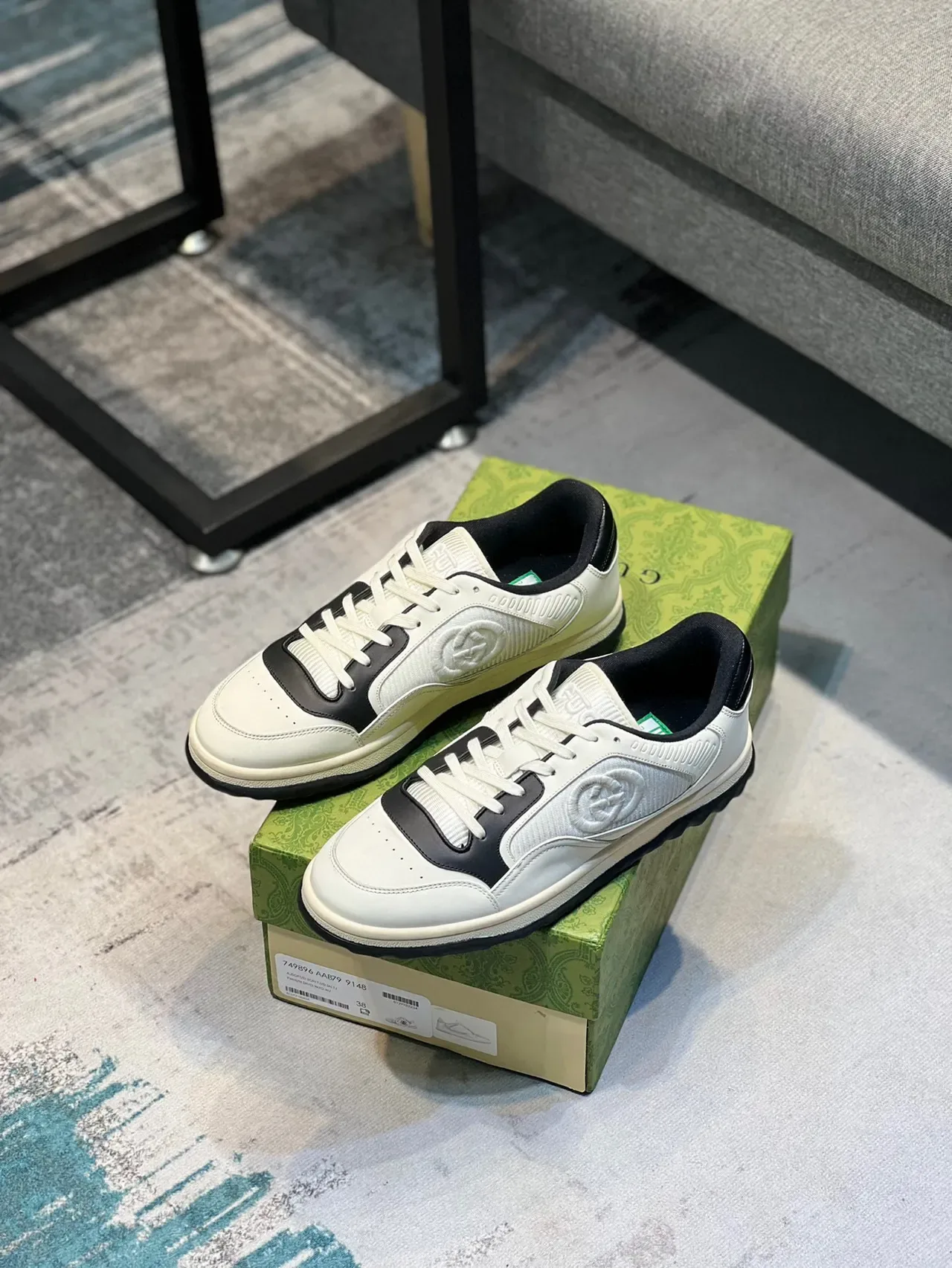 Gucci Tennis 1977 Off-White and Black Lifestyle Sneakers 7