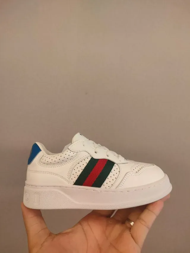 Gucci White Beige Low-Top Platform Perforated Leather Lifestyle Sneakers 11