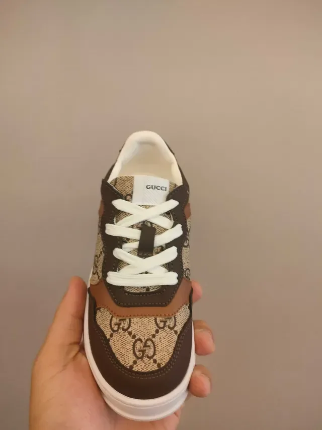 Gucci White Beige Low-Top Platform Perforated Leather Lifestyle Sneakers 19