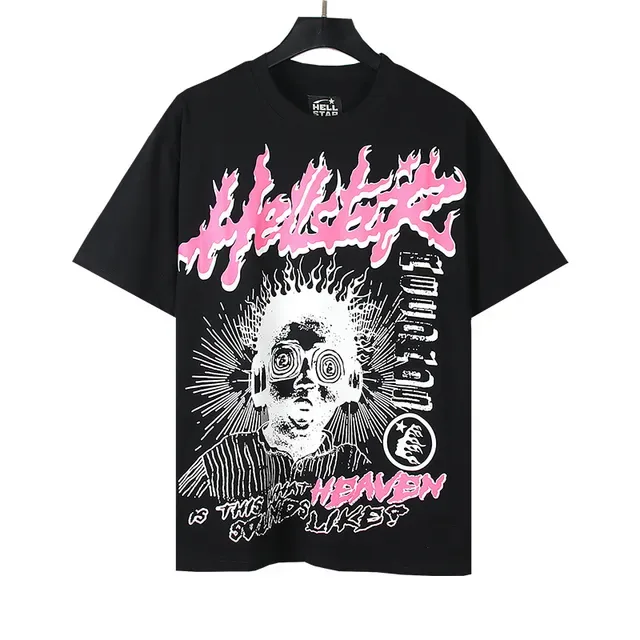 Hellstar Graphic Flame Print Oversized T-Shirt 6