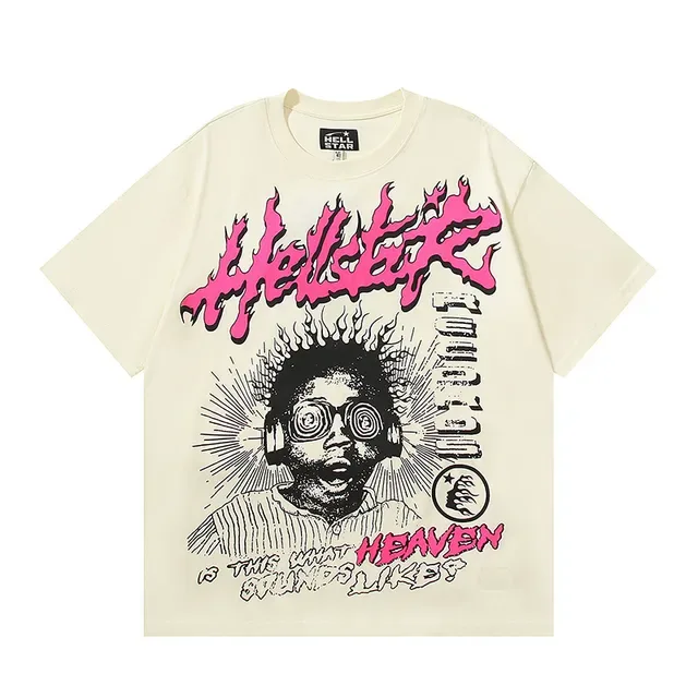 Hellstar Graphic Flame Print Oversized T-Shirt 14