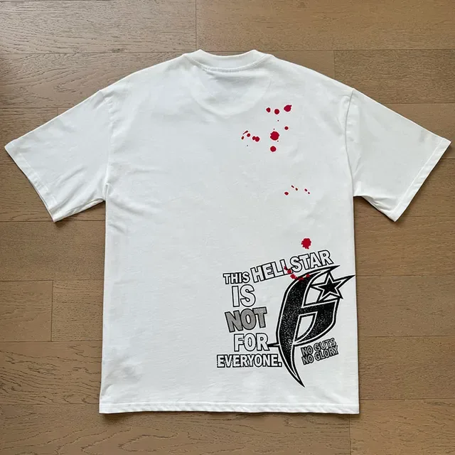 Camiseta Hellstar de manga corta y cuello redondo con estampado gráfico 4