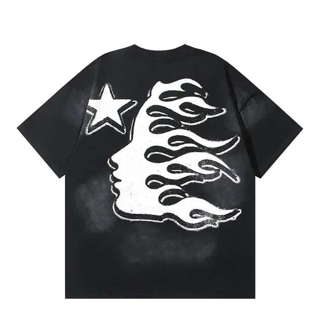 Hellstar Graphic-Print Oversized Black T-Shirt 11