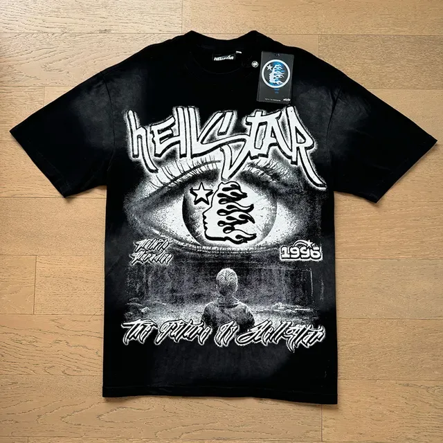 Hellstar Graphic-Print Oversized Black T-Shirt 16