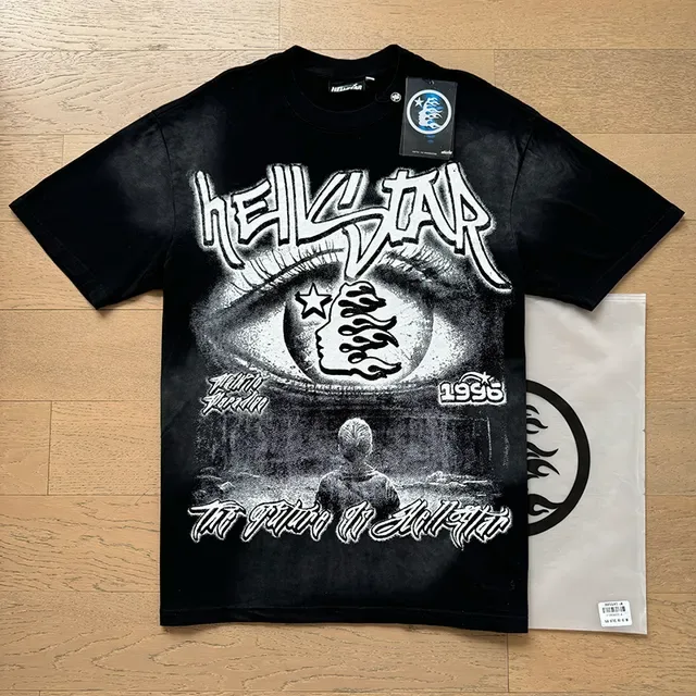 Hellstar Graphic-Print Oversized Black T-Shirt 17