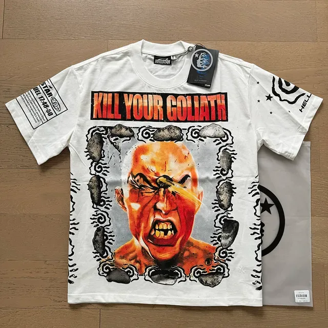 تي شيرت جرافيك أوفرسايز Hellstar Kill Your Goliath 18