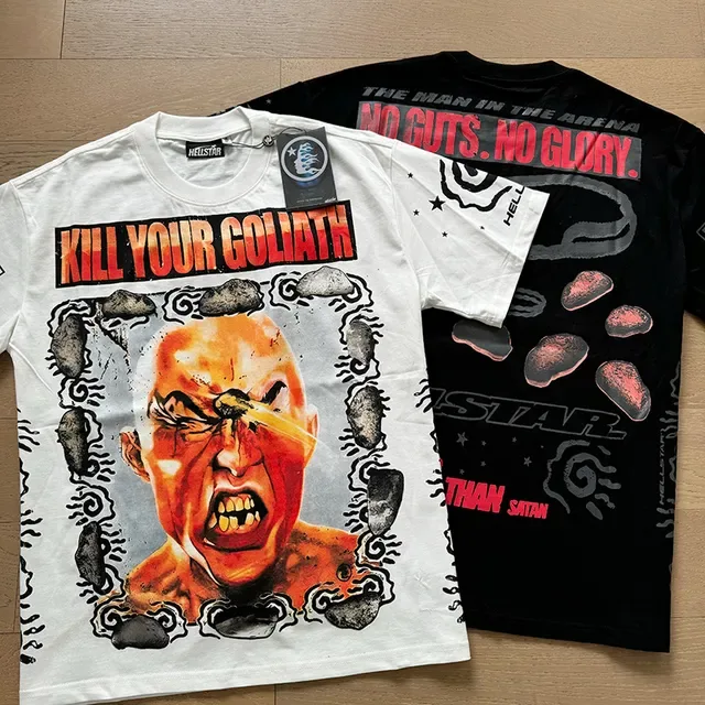 تي شيرت جرافيك أوفرسايز Hellstar Kill Your Goliath 19