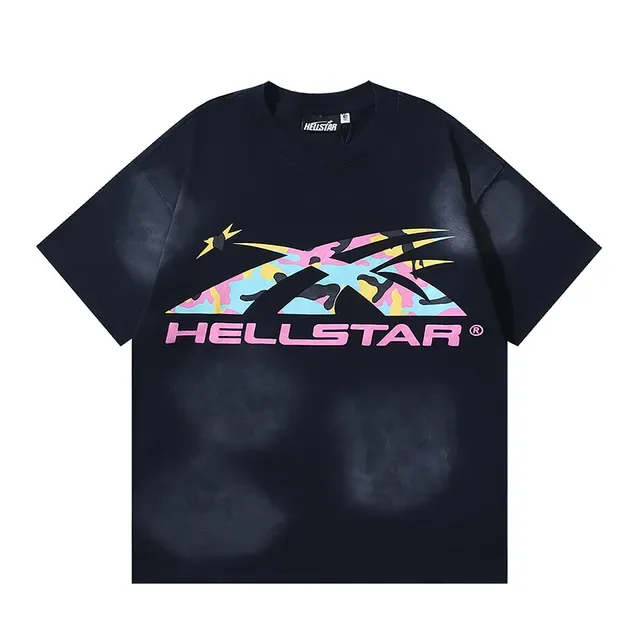 Hellstar Multicolor Flame Graphic Oversized T-Shirt 2