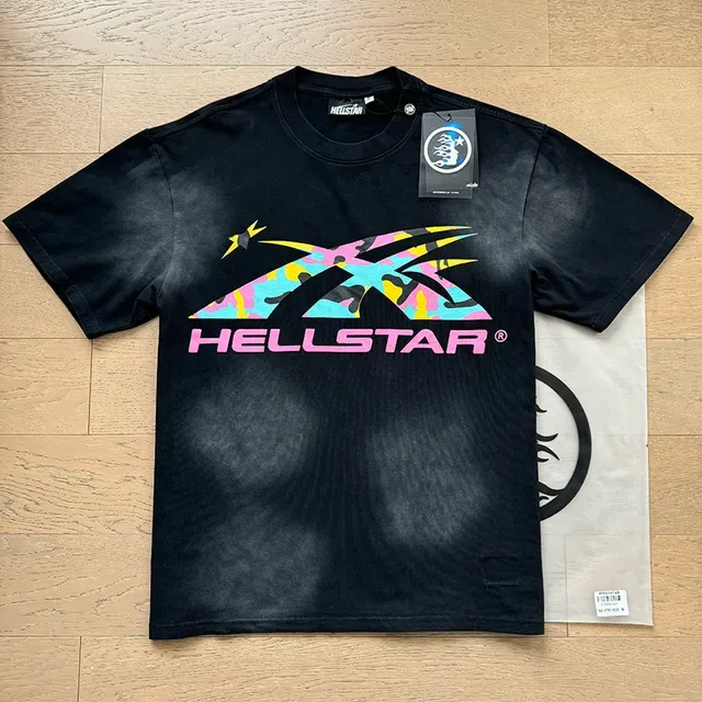 Hellstar Multicolor Flame Graphic Oversized T-Shirt 9