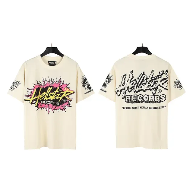 Hellstar Records Flame Graphic Oversized T-Shirt 3